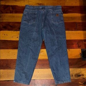 Carhartt Relaxed Men's Blue Denim Jeans 42x30